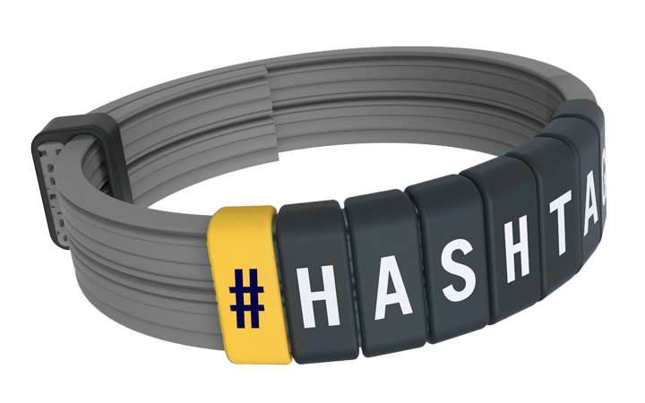 personalized gray-racing bracelet